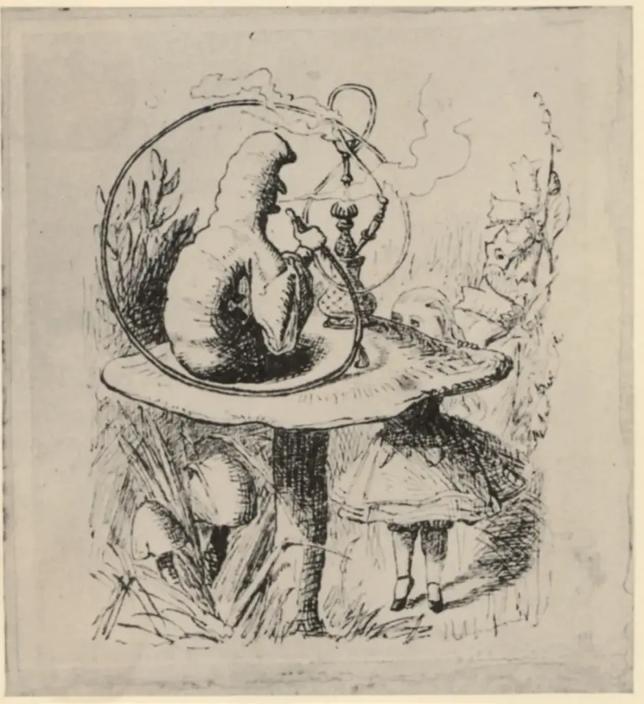 Tenniel, John , Alice and the caterpillar