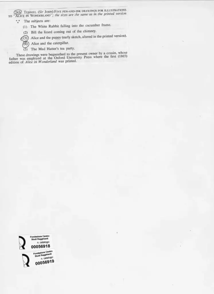 Anonimo , Tenniel, John - sec. XIX - Alice and the caterpillar , retro