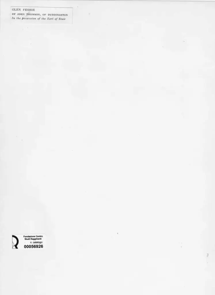 Anonimo , Thomson, John - sec. XVIII/ XIX - Glen Feshire , retro