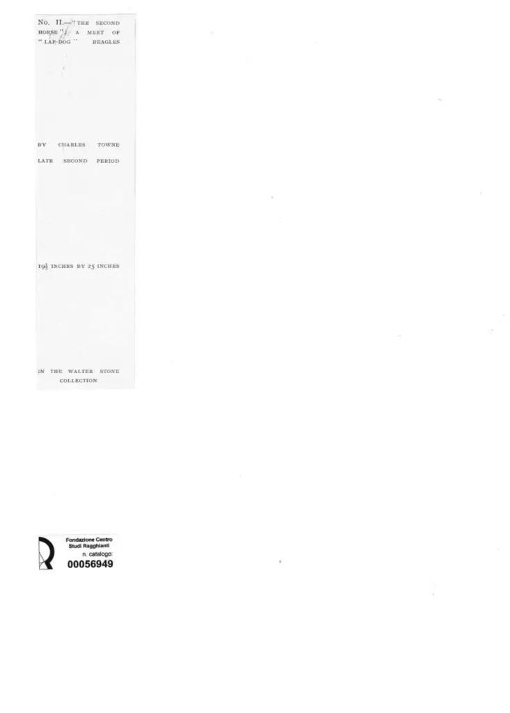 Anonimo , Towne, Charles - sec. XIX - The Second Horse: a meet of "Lap-Dog" beagles , retro