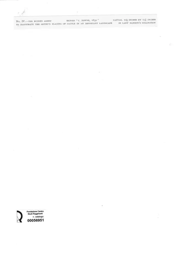 Anonimo , Towne, Charles - sec. XIX - The Ruined Abbey , retro