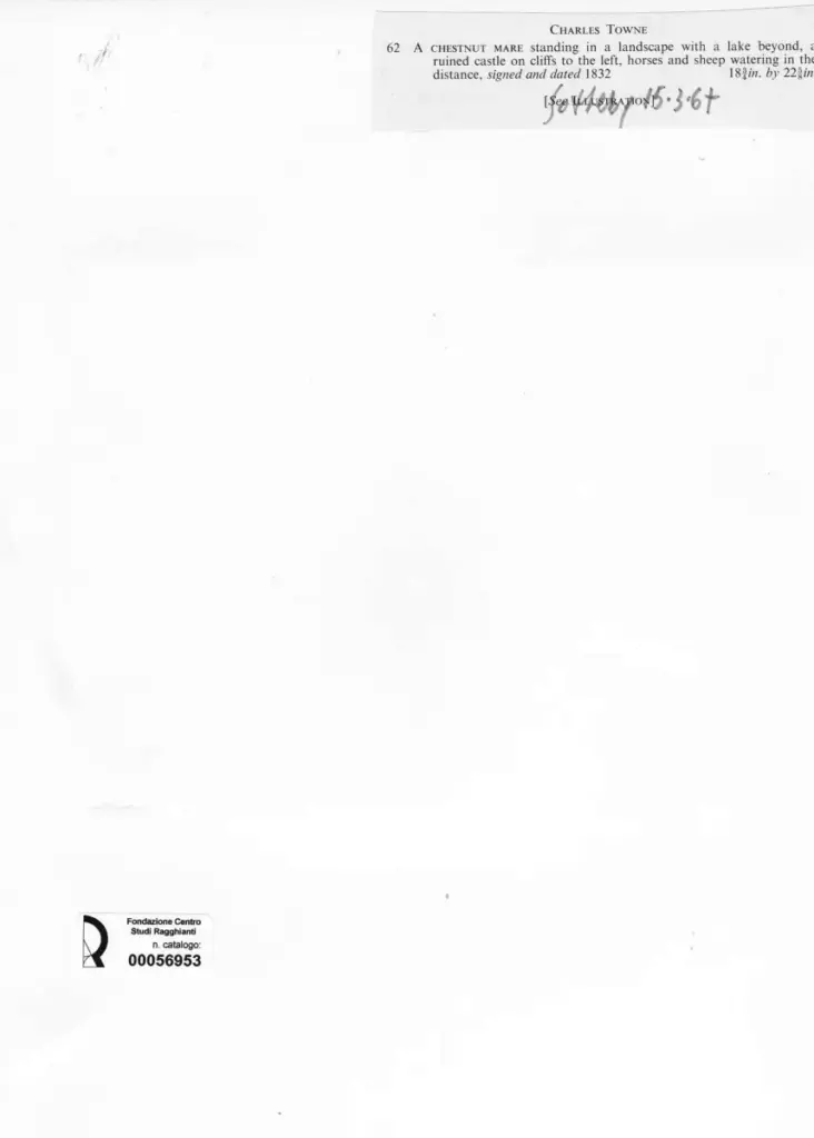 Anonimo , Towne, Charles - sec. XIX - A Chestnut mare , retro