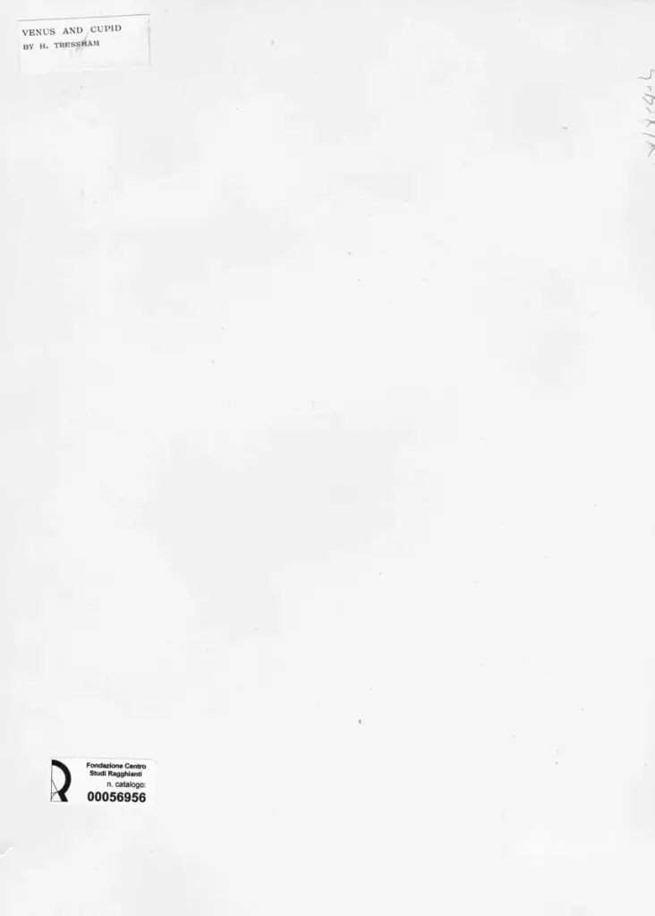 Anonimo , Trsham, Henry - sec. XX - Venus and Cupid , retro