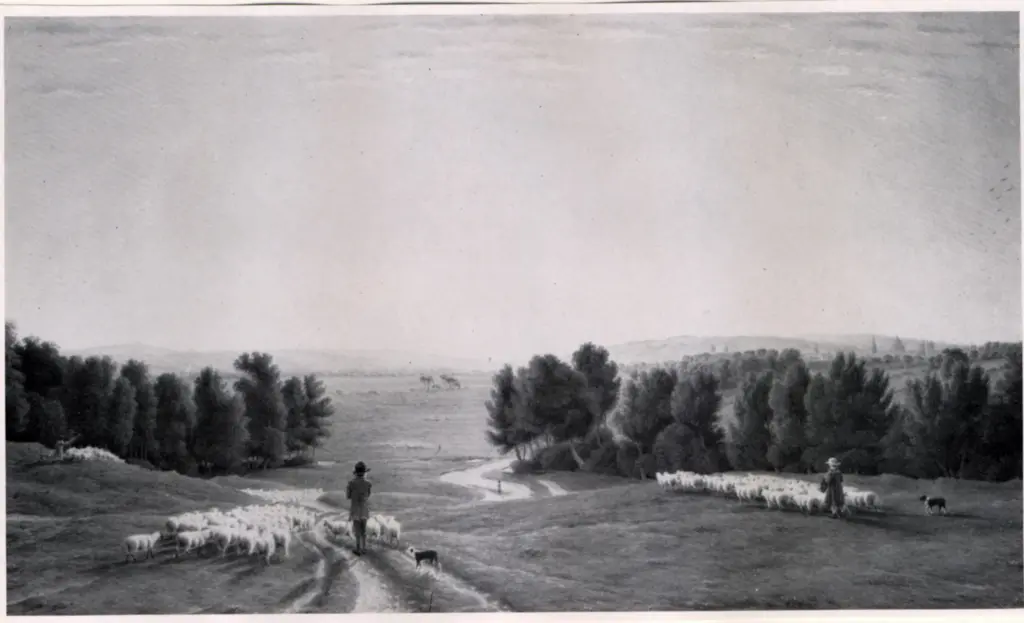 Turner, William , The View from Bullingdon Green, Oxford in the distance