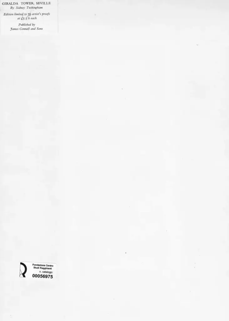 Anonimo , Tushingham, Sidney - sec. XIX/ XX - Giralda Tower, Seville , retro