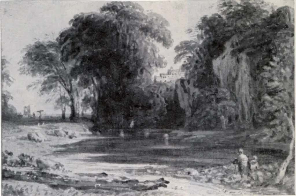 Anonimo , Varley, John - sec. XIX - Paesaggio , fronte