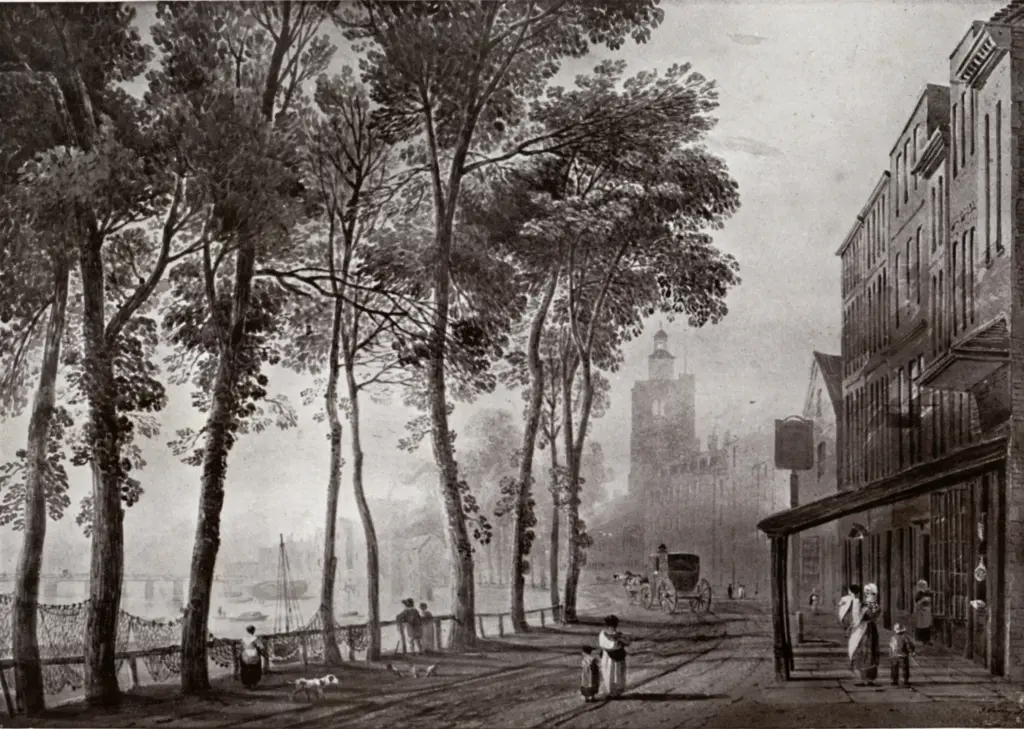 Anonimo , Varley, John - sec. XVIII/ XIX - Cheyne Walk Chelsea , fronte