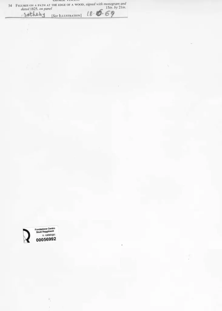 Anonimo , Vincent, George - sec. XIX - Figures on a Path at the Edge of a Wood , retro