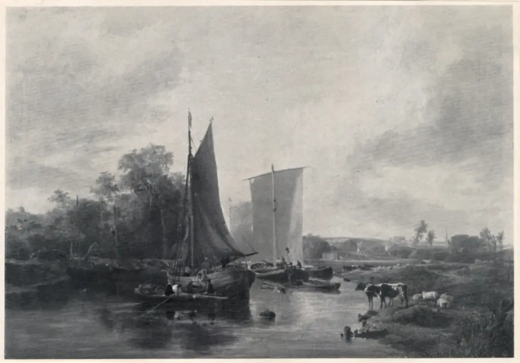 Vincent, George , On the River Yare, afternoon