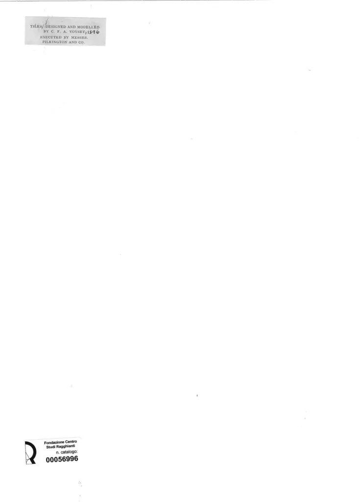 Anonimo , Voysey, Charles Francis Annesley - sec. XIX - Fantasia di frutta e verdura , retro