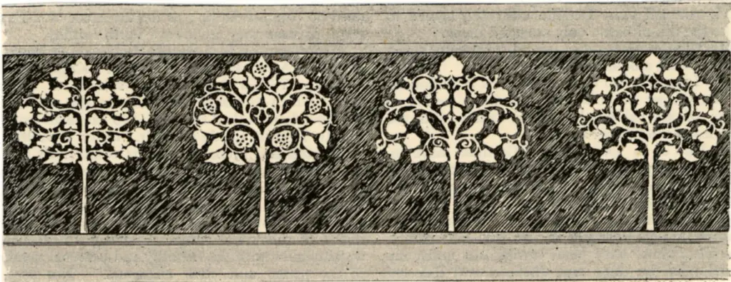 Anonimo , Voysey, Charles Francis Annesley - sec. XIX - Motivi floreali , fronte