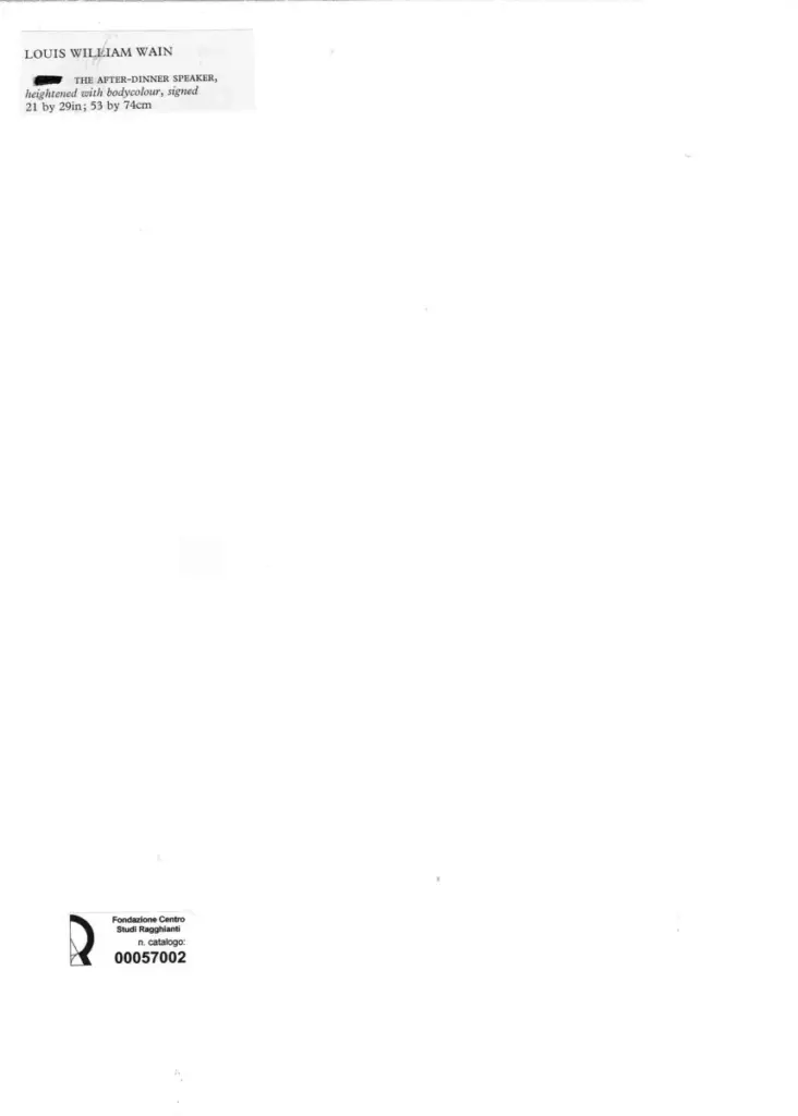 Anonimo , Wain, Luis William - sec. XIX/ XX - The After Dinner Speaker , retro