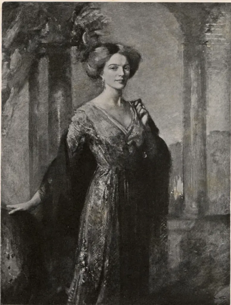 Anonimo , Walton, Edward Arthur - sec. XIX/ XX - Portrait of Mrs. Hugh Miller , fronte