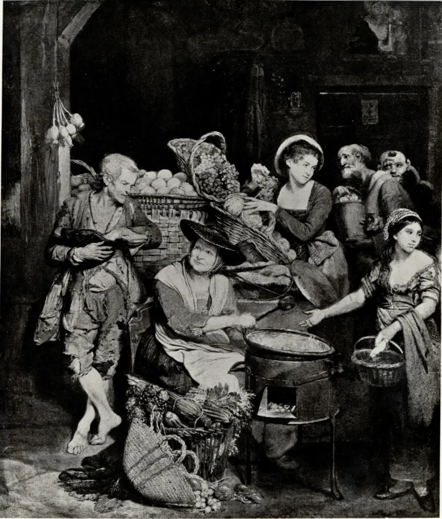 Walton, Henry , A vegetable stall