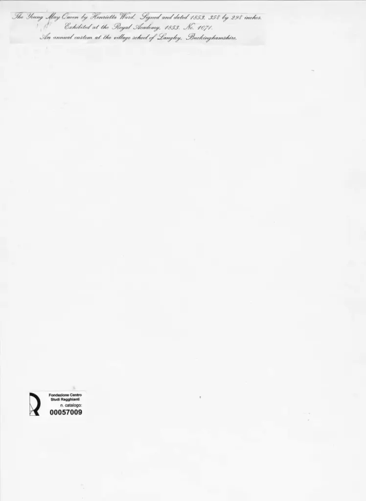 Anonimo , Ward, Henrietta - sec. XIX - The young Mary Queen , retro