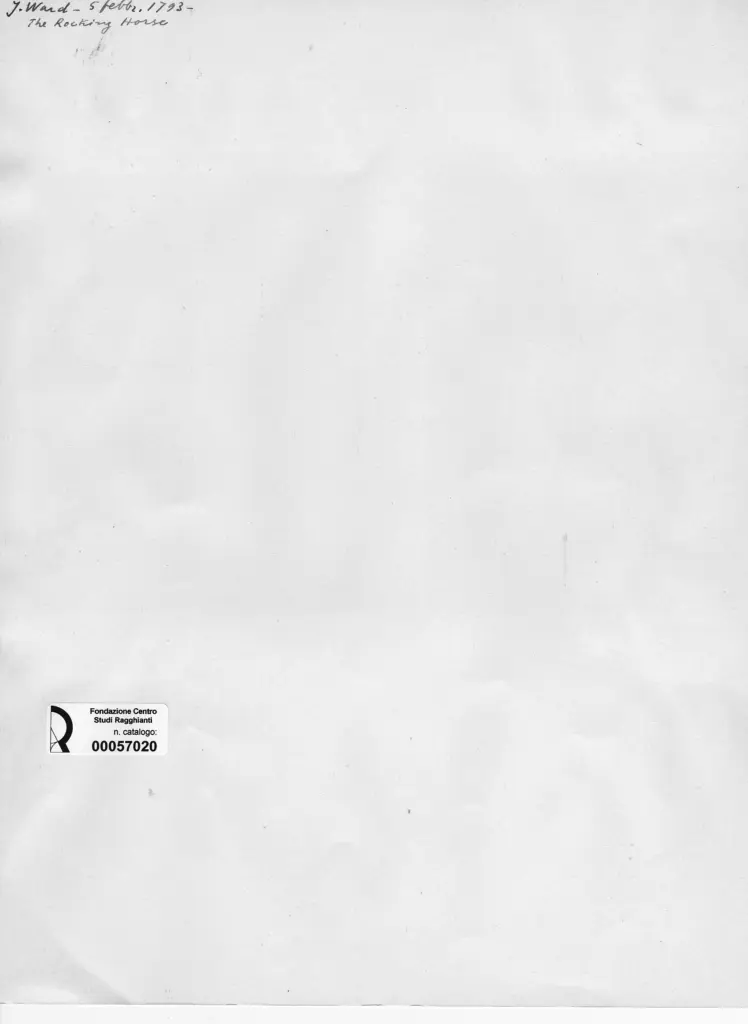 Anonimo , Ward, James - sec. XVIII - Rocking Horse , retro