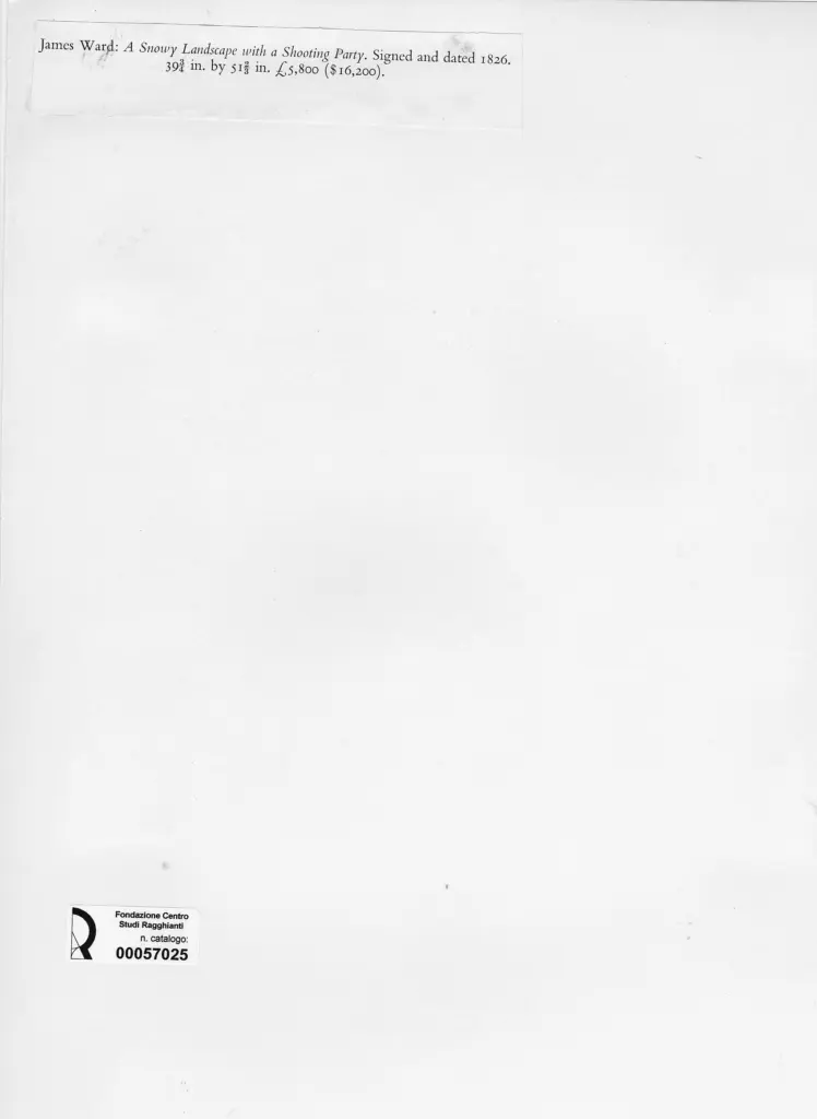 Anonimo , Ward, James - sec. XIX - A Snowy Landscape with a Shooting Party , retro