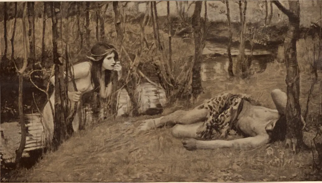 Waterhouse, John William , A Naiad