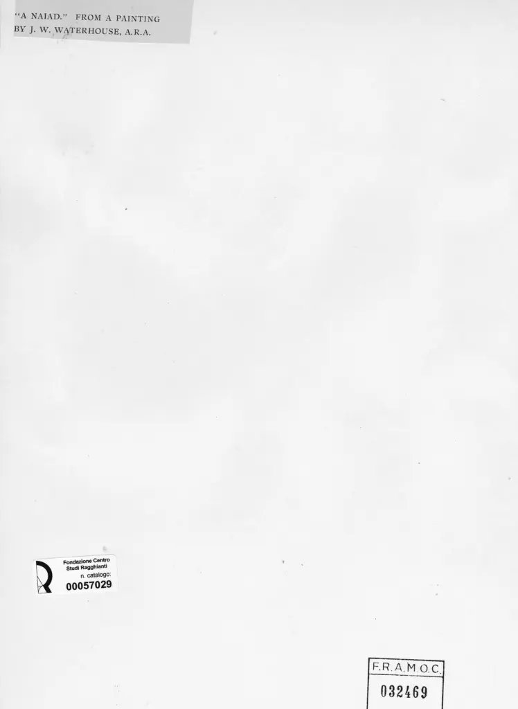 Anonimo , Waterhouse, John William - sec. XIX/ XX - A Naiad , retro