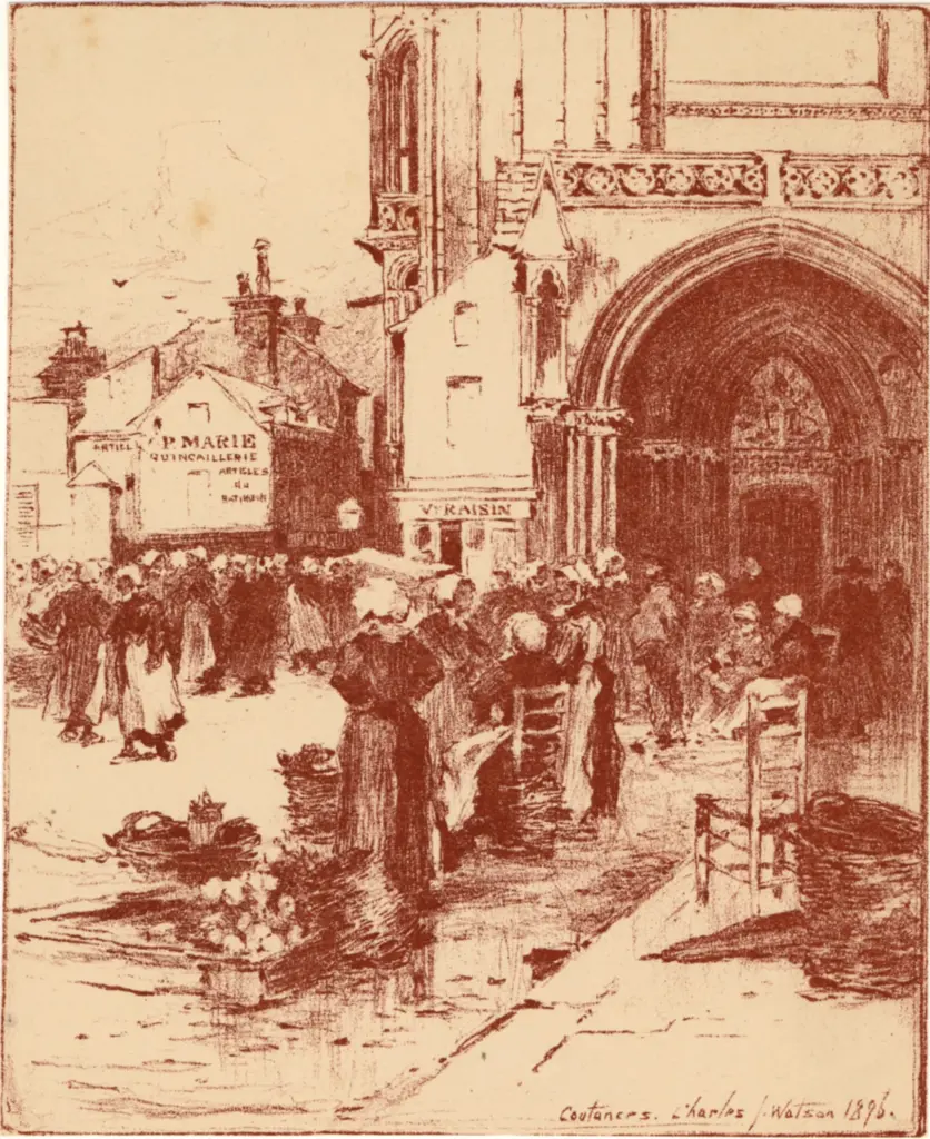 Anonimo , Watson, Charles J. - sec. XIX - Coutances , fronte