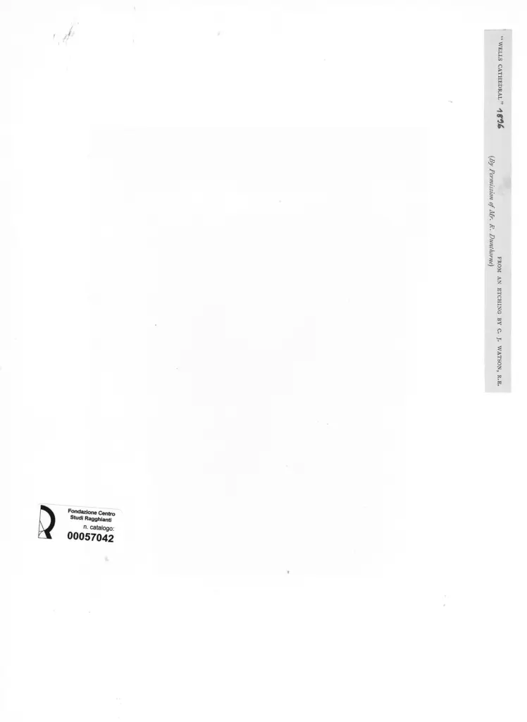 Anonimo , Watson, Charles J. - sec. XIX - Wells Cathedral , retro