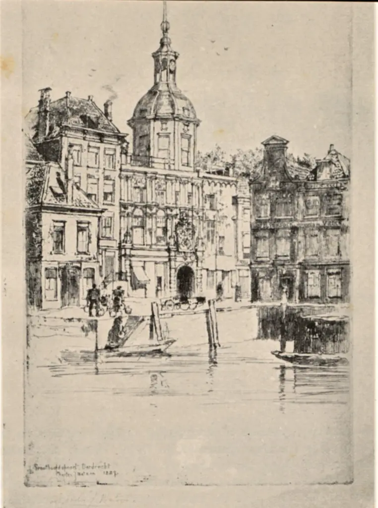 Anonimo , Watson, Charles J. - sec. XIX - A Corner of Dordrecht , fronte