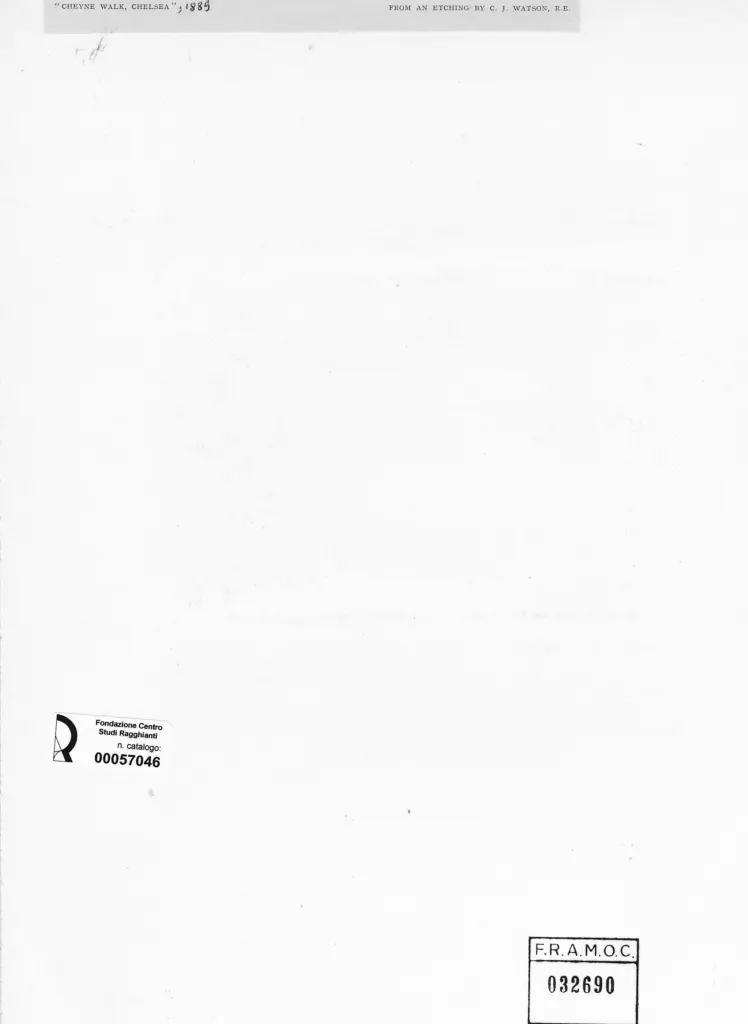 Anonimo , Watson, Charles J. - sec. XIX - Cheyne Walk, Chelsea , retro
