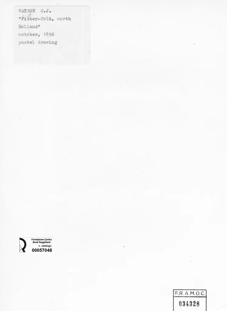 Anonimo , Watson, Charles J. - sec. XIX - Fisher-Folk, North Holland , retro
