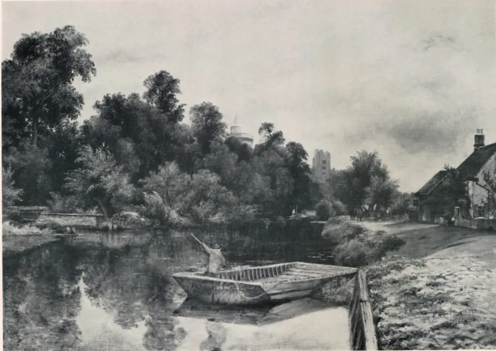 Anonimo , Watts, Frederick William - sec. XIX - On the Thames near Windsor , fronte