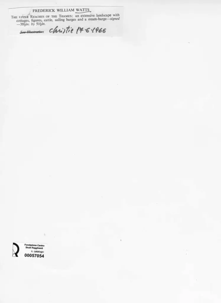 Anonimo , Watts, Frederick William - sec. XIX - The upper reaches of the Thames , retro