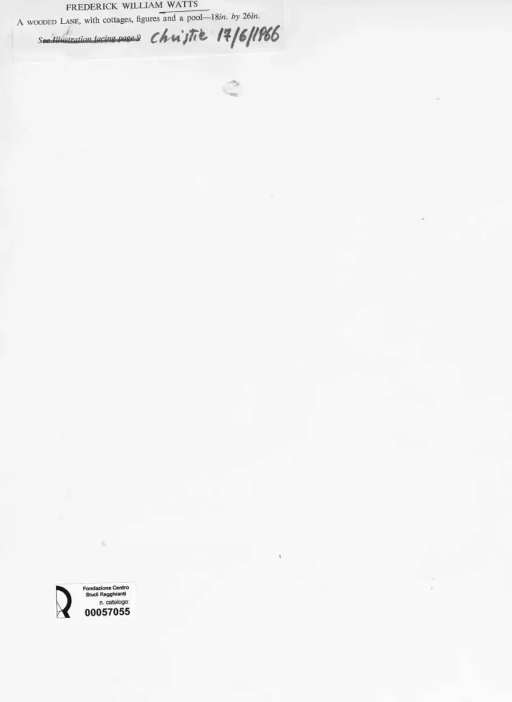 Anonimo , Watts, Frederick William - sec. XIX - A Wooded Lane , retro