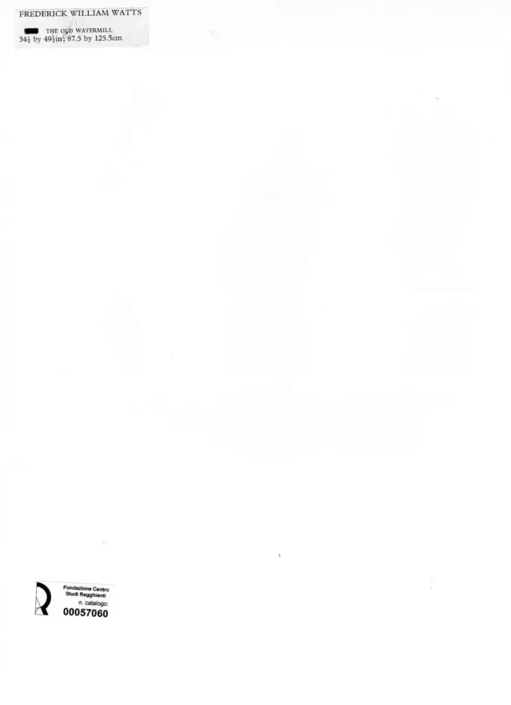Anonimo , Watts, Frederick William - sec. XIX - The Old Watermill , retro