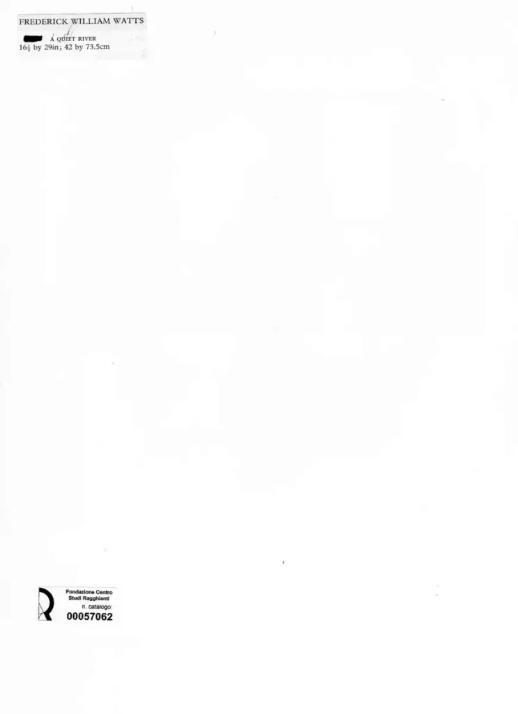 Anonimo , Watts, Frederick William - sec. XIX - A quiet river , retro