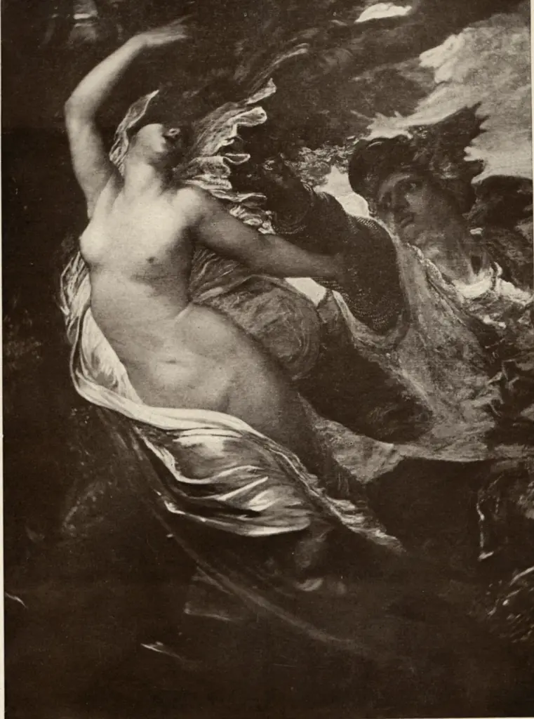 Anonimo , Watts, George Frederick - sec. XIX - Fata Morgana , fronte