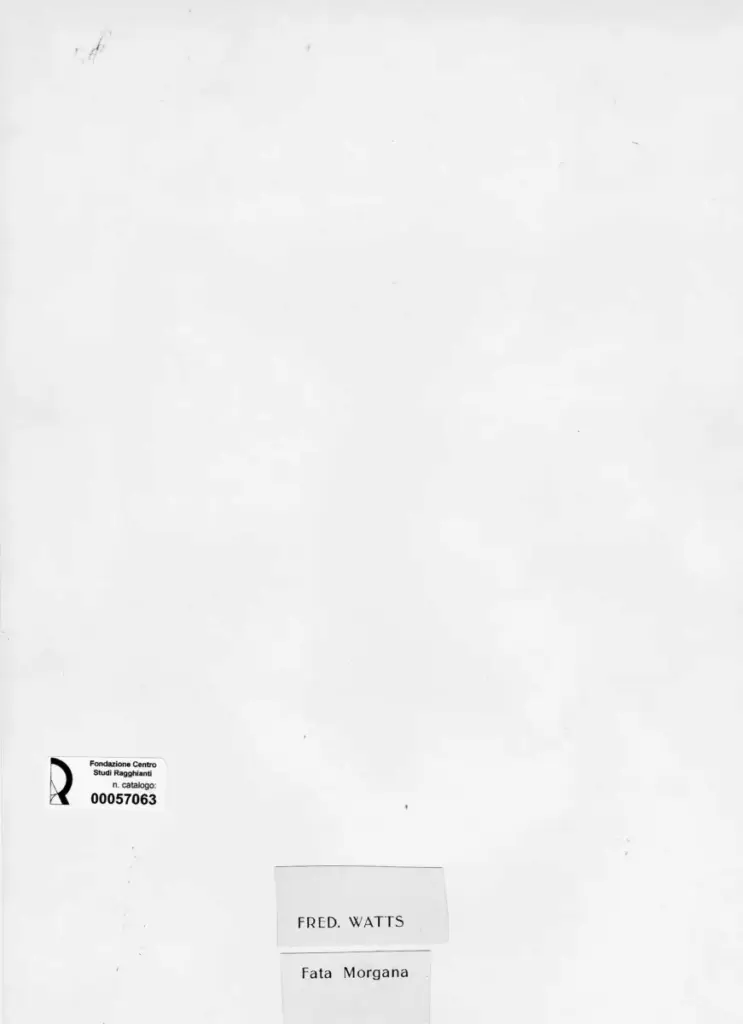 Anonimo , Watts, George Frederick - sec. XIX - Fata Morgana , retro