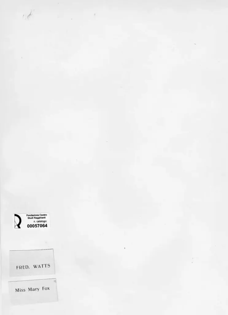 Anonimo , Watts, Frederick William - sec. XIX - Miss Mary Fox , retro