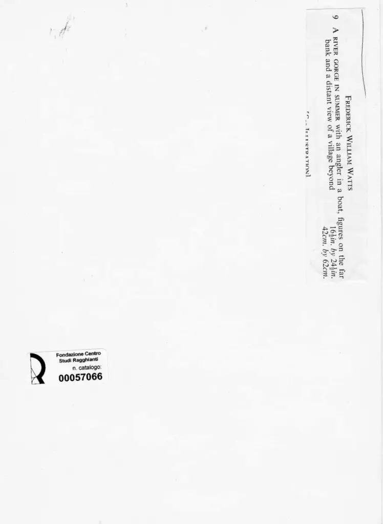 Anonimo , Watts, Frederick William - sec. XIX - A River Gorge in Summer , retro