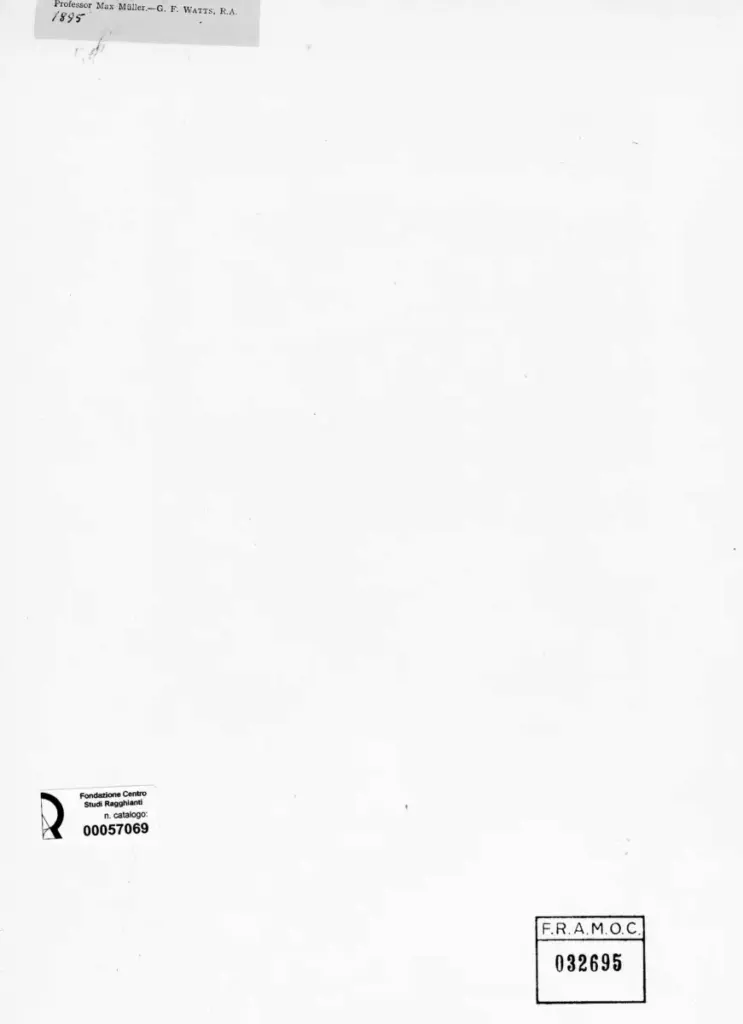 Anonimo , Watts, George Frederick - sec. XIX - Professor Max M&uuml;ller , retro