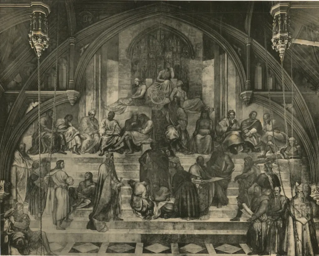 Anonimo , Watts, George Frederick - sec. XIX/ XX - Hemi-cycle of Lawgivers , fronte