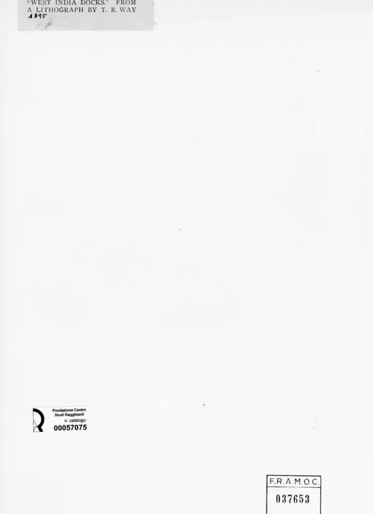 Anonimo , Way, Thomas Robert - sec. XIX - West India Dock , retro