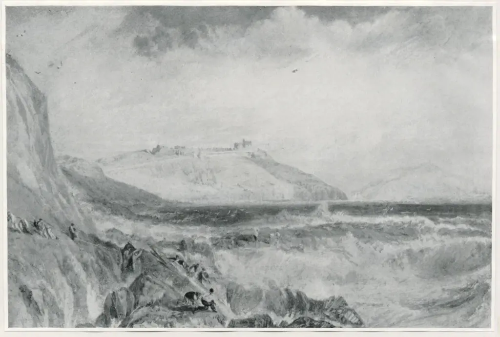 Anonimo , Turner, Joseph Mallord William - sec. XIX - A view of Pendennis Castle, Cornwall , fronte