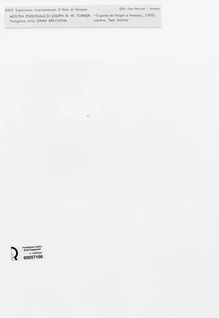 Fotografia Ferruzzi , Turner, Joseph Mallord William - sec. XIX , retro