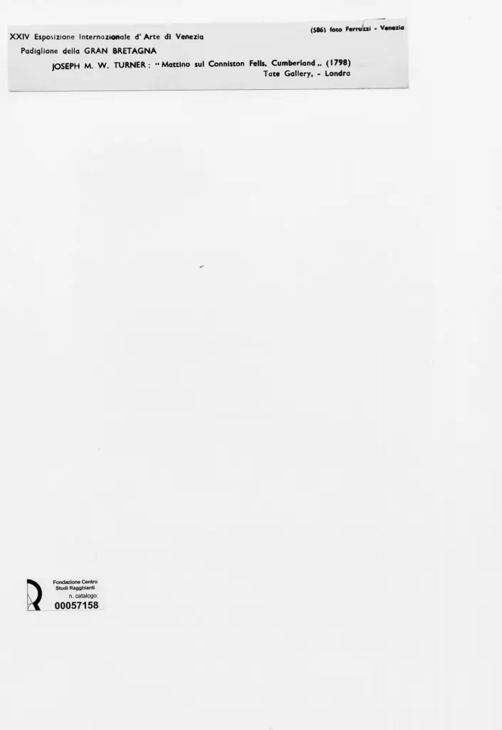 Fotografia Ferruzzi , Turner, Joseph Mallord William - sec. XVIII , retro