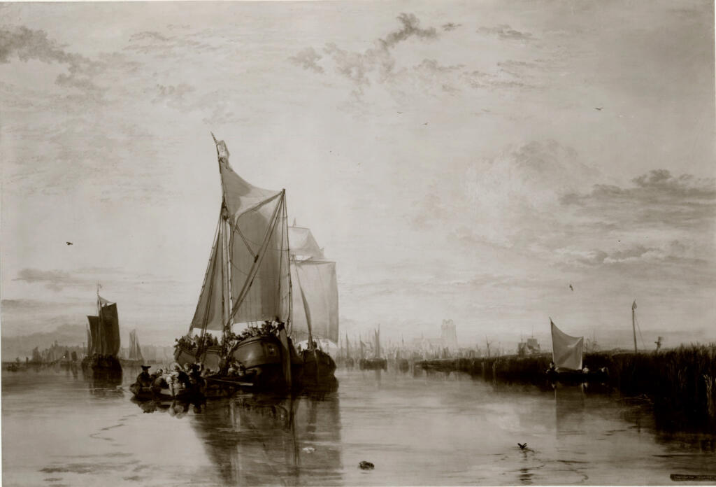 Turner, Joseph Mallord William , Dort or Dordecht: the Dort-Packet-Boat from Rotterdam Becalmed -