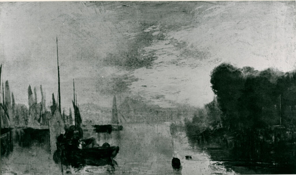 Turner, Joseph Mallord William , Bateaux sur la Medway -