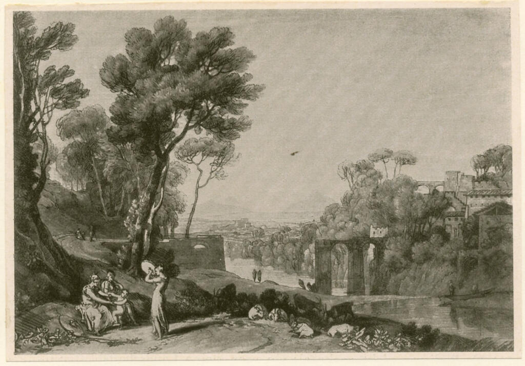 Turner, Joseph Mallord William , Paesaggio dal "Liber Studiorum"