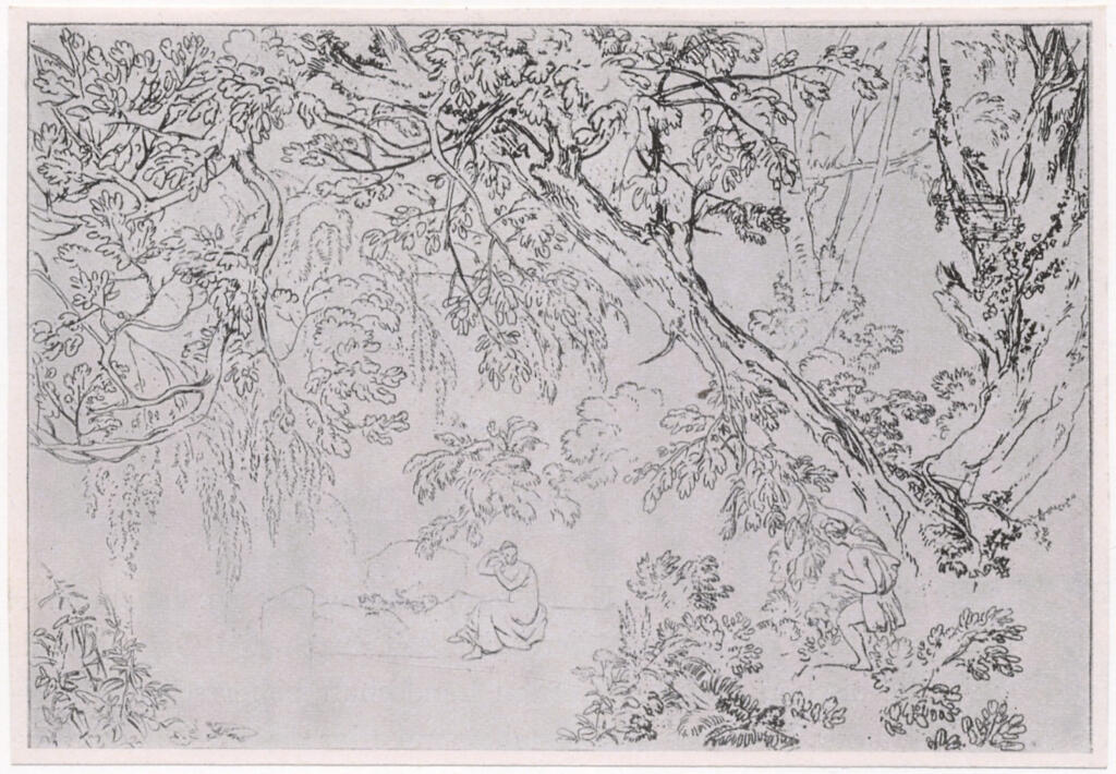 Turner, Joseph Mallord William , - Paesaggio dal "Liber Studiorum""