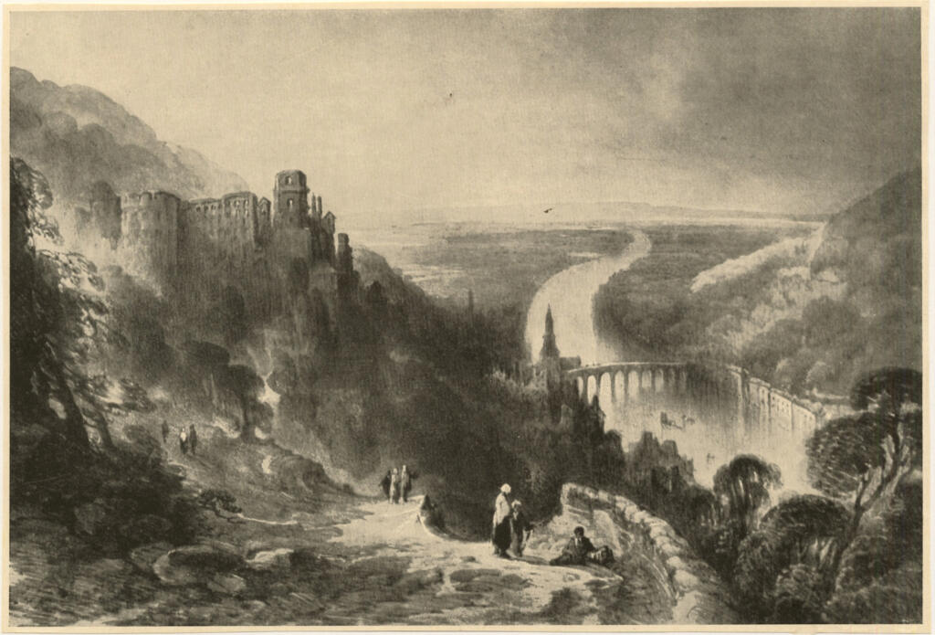 Turner, Joseph Mallord William , Heidelberg von der Schlossterrasse aus -