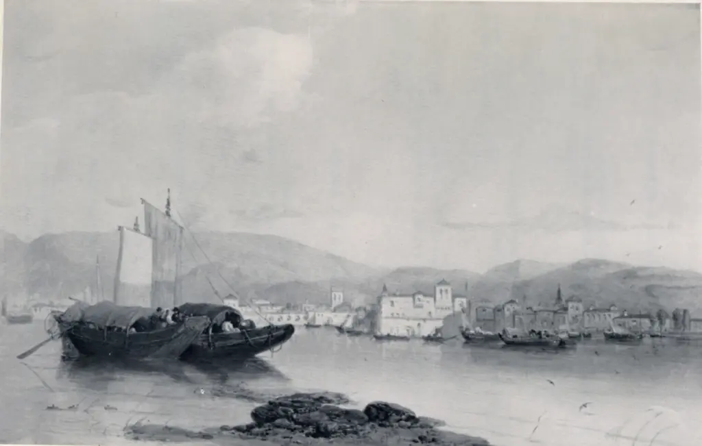 Anonimo , Webb, James - sec. XIX - A view of Lake Maggiore , fronte