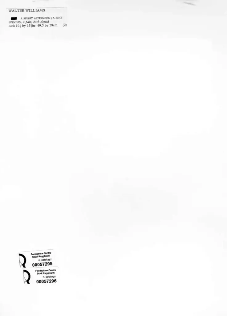 Anonimo , Williams, Walter - sec. XIX/ XX - A fine evening , retro